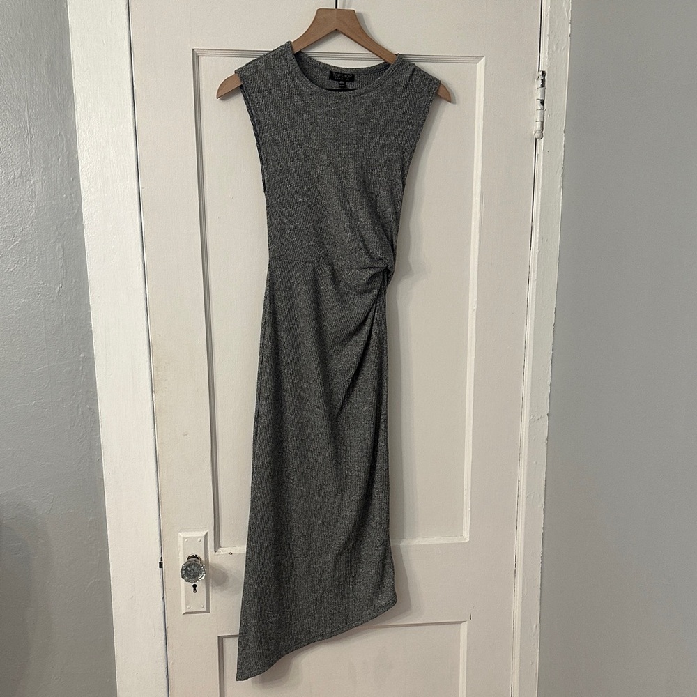 Topshop Ribbed Midi Dress